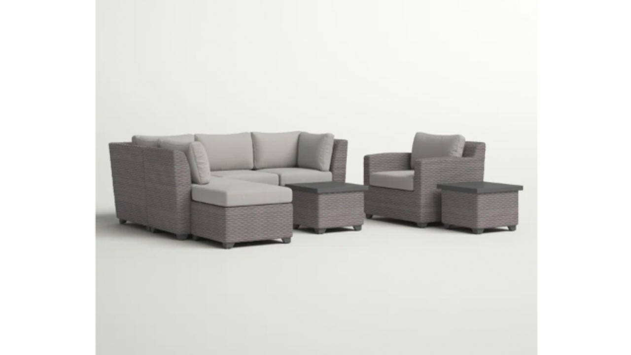 Sol 72 Oppelo 8 Piece Sectional Seating Group