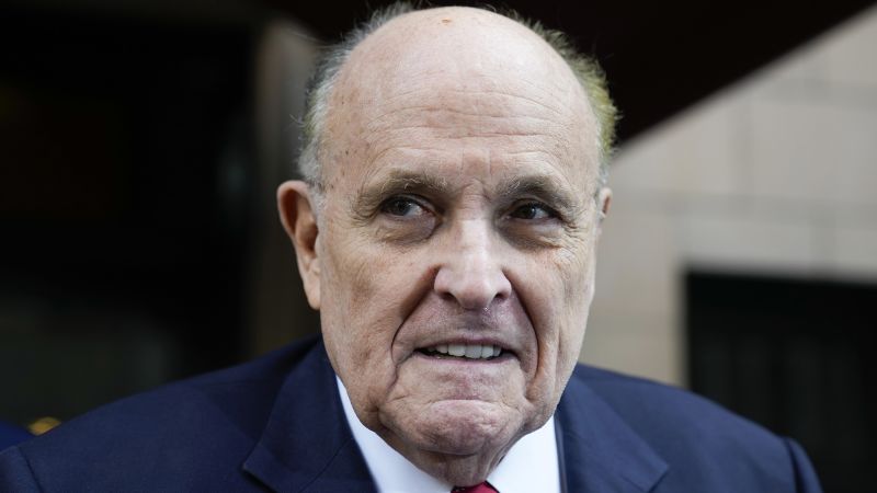 Rudy Giuliani fails to pay more than $132,000 in sanctions in defamation lawsuit from two Georgia election workers